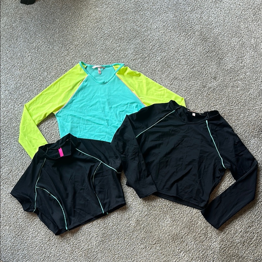 Women’s Long Sleeve Tops - Black and Green